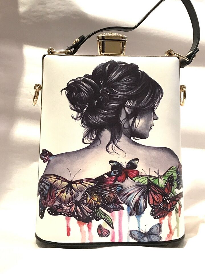 hand bag with girl