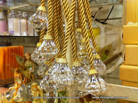 Crystal curtain tassel Gold 