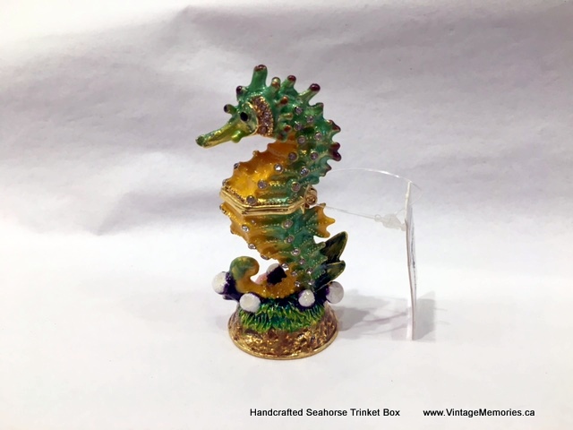 Handcrafted Seahorse Trinket Box