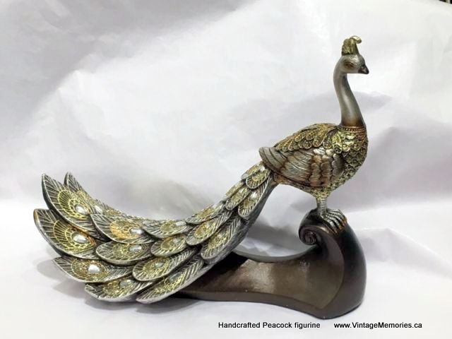 Peacock figurine 