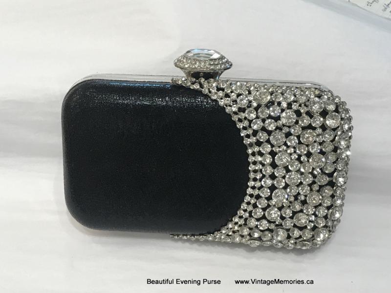 Black evening purse