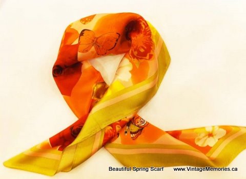 spring scarf VintageMemories.ca